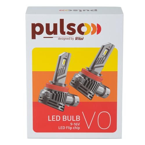 Лампи PULSO VO-H8-H9-H11-H16/LED-chips Flip chip/9-16V/2*50W/6000Lm/6500K (VO-H8-H9-H11-H16)