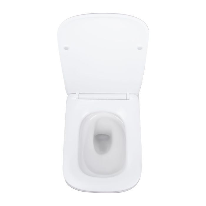 Унітаз підвісний Qtap Tern Ultra Quiet безобідковий з сидінням Soft-close WHITE QT17332303AW