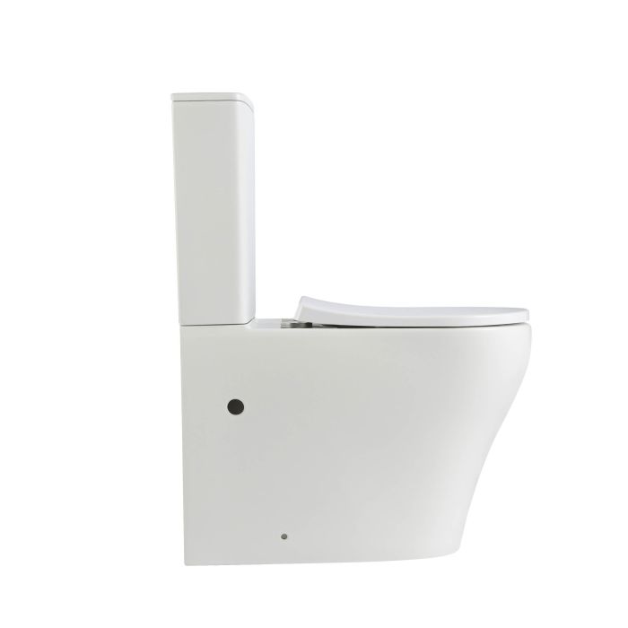 Напольный унитаз Qtap Virgo Ultra Quiet безобедочный с сиденьем Soft-close WHITE QT18226092AW