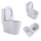 Напольный унитаз-моноблок Qtap Swan Ultra Quiet безобедочный с сиденьем Soft-close WHITE QT16226080AW