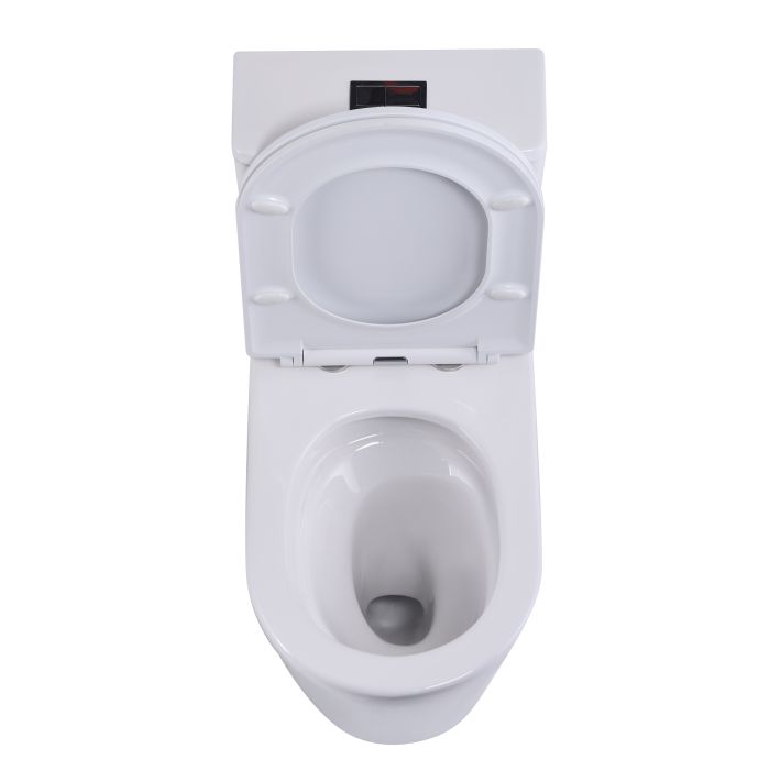 Унітаз-моноблок підлоговий Qtap Swan Ultra Quiet безобідковий з сидінням Soft-close WHITE QT16226080AW