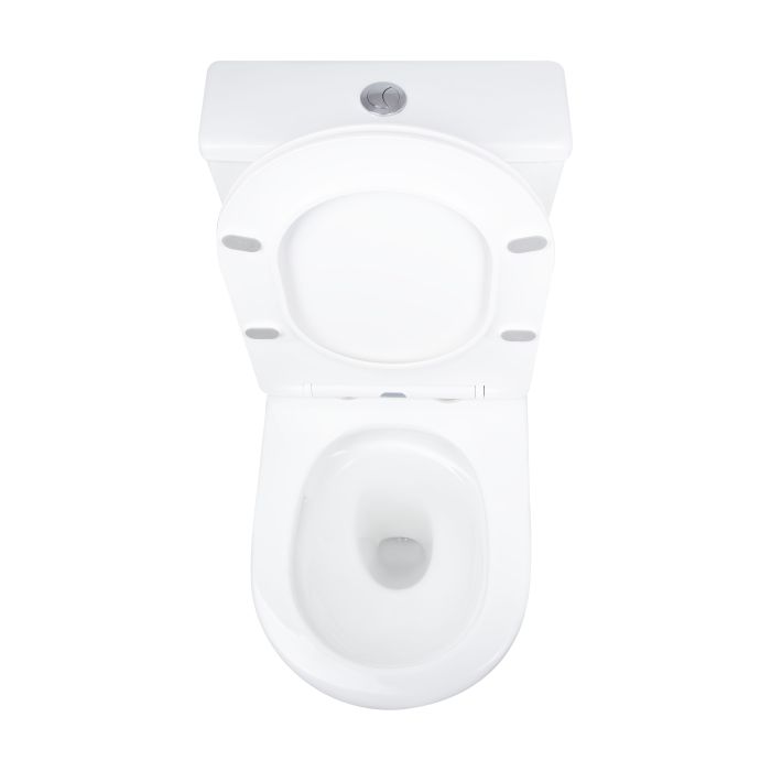 Унітаз підлоговий Qtap Vlasta Ultra Quiet безобідковий з сидінням Soft-close WHITE QT28228300W