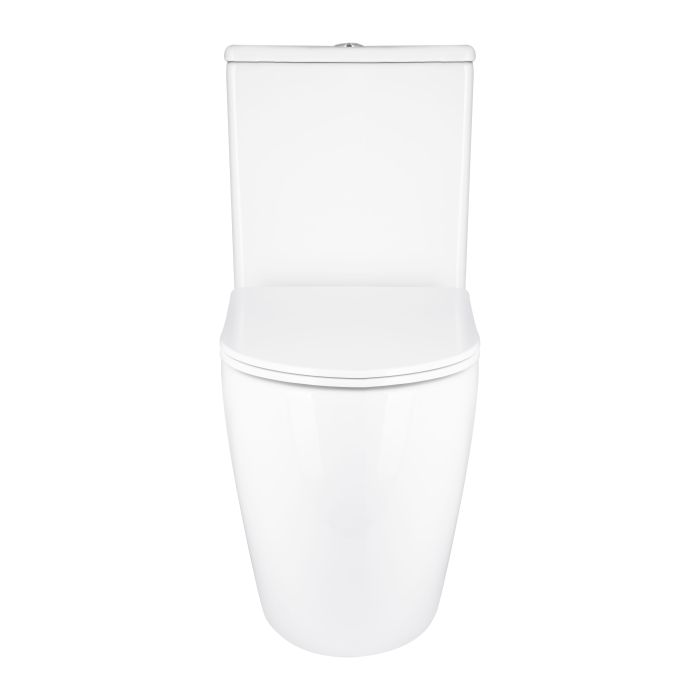 Унітаз підлоговий Qtap Grand Ultra Quiet безобідковий з сидінням Soft-close WHITE QT26228301W