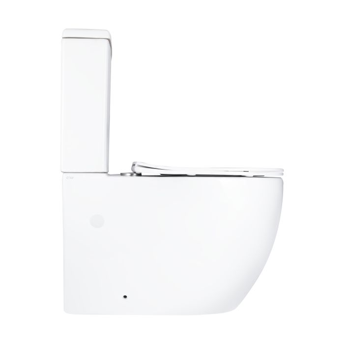 Унітаз підлоговий Qtap Grand Ultra Quiet безобідковий з сидінням Soft-close WHITE QT26228301W