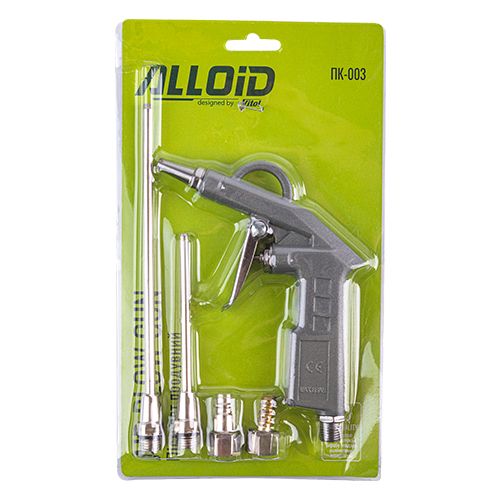Alloid. Пiстолет продувочный. 2 сменные насадки. (ПК-003)