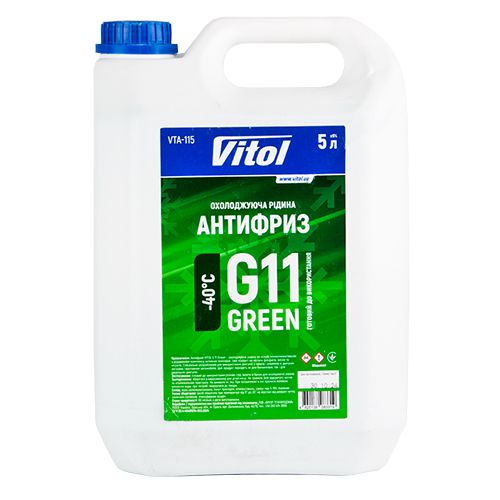 Антифриз VITOL G11 Green 5л