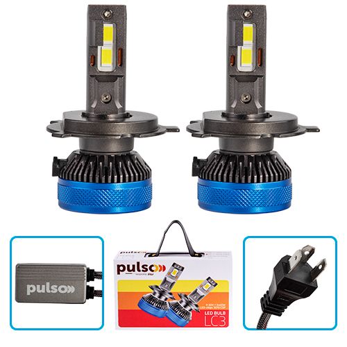 Лампи PULSO LC3-H4-H/L/LED-chips 3570 CSP/9-30V/2*65W/13000Lm/6000k