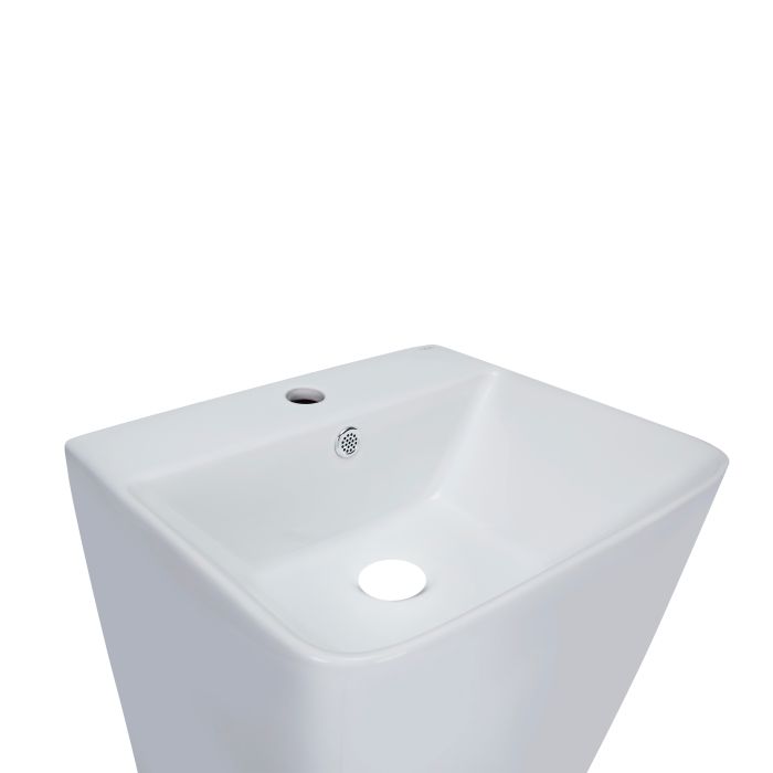 Раковина для підлоги моноблок Qtap Tern 440х380х830mm White QT1711G302WN