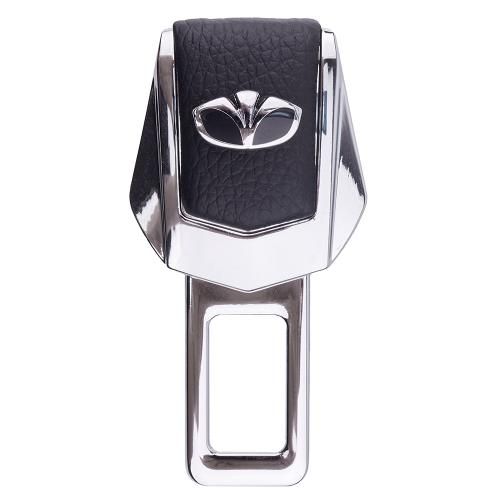 Заглушка ременя безпеки (1 шт.) метал.хром.шкiра