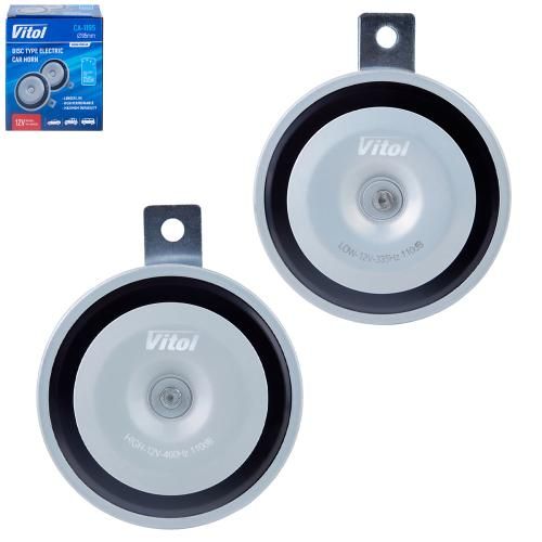 Сигнал електромагнітний дисковий CA-1195/VITOL/12V/D=95mm