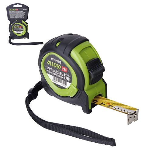 Alloid Pro. Рулетка з фіксатором  5 м/19 мм, MT-520519