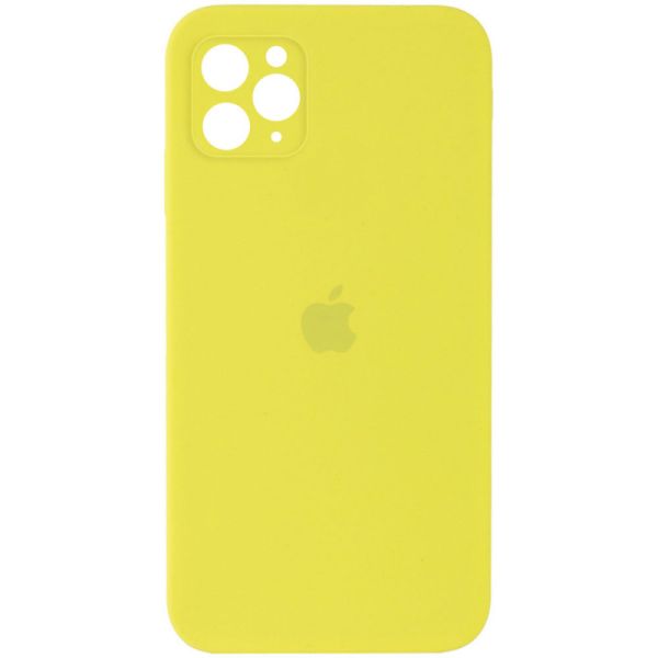 Уценка Чехол Silicone Case Square Full Camera Protective (AA) для Apple iPhone 11 Pro Max (6.5")