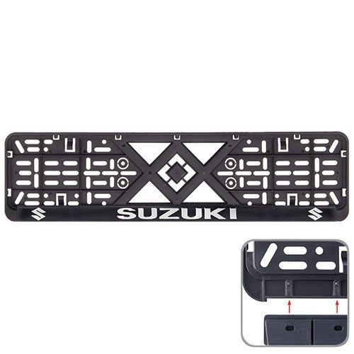 Автомобильная рамка под номер с рельефной надписью SUZUKI