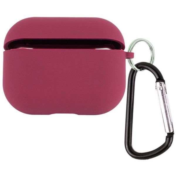 Силиконовый футляр с микрофиброй для наушников Airpods 3