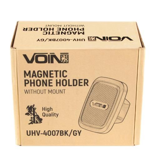 Тримач мобільного телефону VOIN UHV-4007BK/GY магнітний, без кронштейна