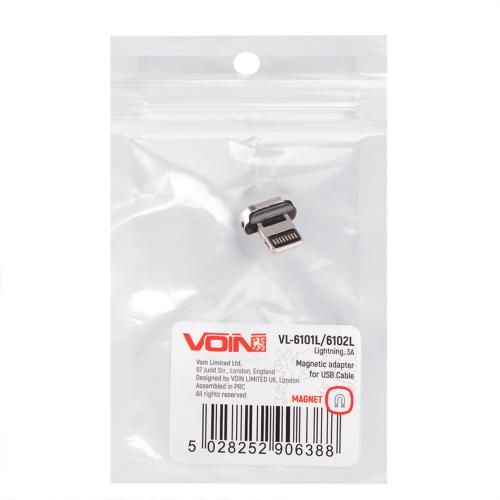 Адаптер для магнитного кабеля VOIN 6101L/6102L, Lightning, 3А