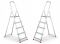 Одностороння алюмінієва драбина HIGHER 5-ступенева 125 кг