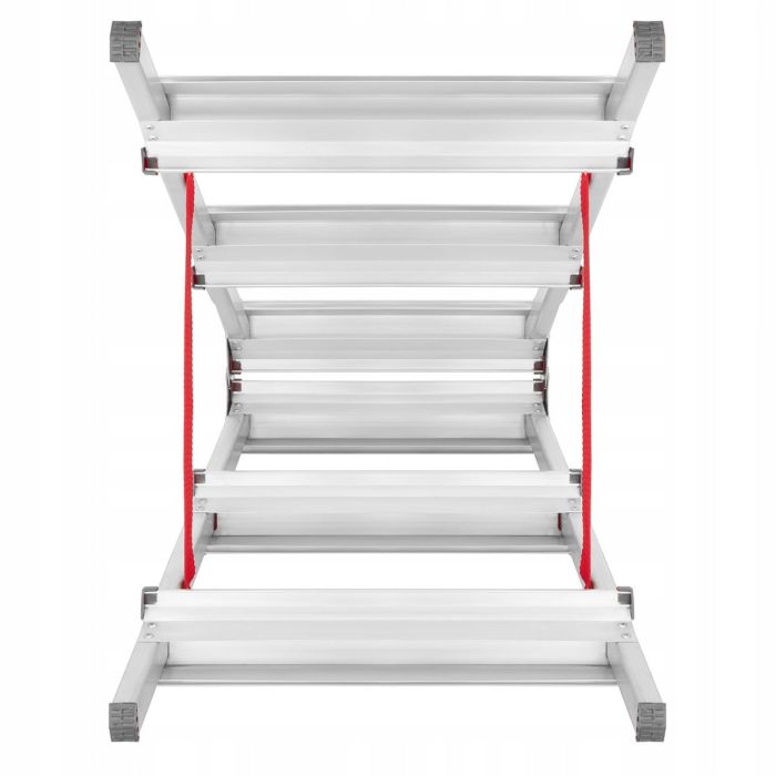 Двостороння алюмінієва драбина HIGHER 2х6 125 кг