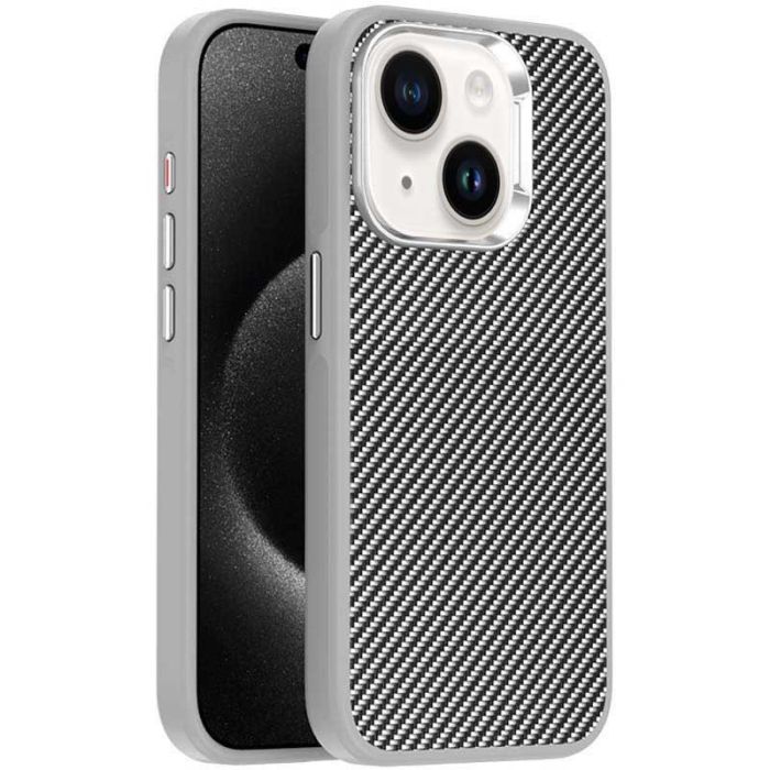 Чохол TPU+PC Carbon with MagSafe для Apple iPhone 15 (6.1")