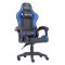 Компьютерное кресло с карбоновыми вставками CARBON Quattro Gaming Черно-синий, Zenga экокожа