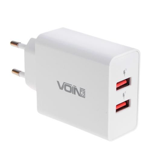Сетевое зарядное устройство для VOIN, 2USB QC3.0 36W (3.6V-6.5V*3A, 6.5V-9V*2A, 9V-12V*1.5A)