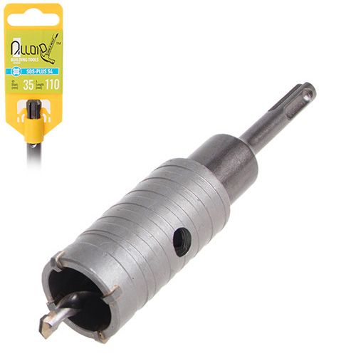 Свердло корончате по бетону 35мм p SDS адаптером 110мм Alloid