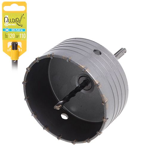 Свердло корончате по бетону 120мм p SDS адаптером 110мм Alloid