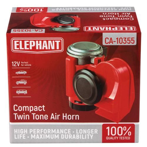 Сигнал повітряний CA-10355/Еlephant/"Compact"/12V/червоний/color box