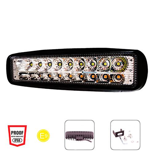 Фара робочого світла WLP-20RT2 SPOT 10Led*2W 10Led*1W /10-30V/20W+10W/6000K/ з поворотом (WLP-20RT2)