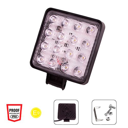 Фара рабочего света WLP-48S1F2 FLOOD 16Led*3W /10-30V/48W/6000K (WLP-48S1F2)