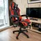 Комп‘ютерне крісло GAMER KO24CZE Чорно-червоний, екокожа