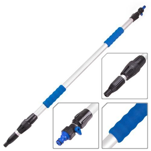 Ручка телескопическая для щетки для мойки автомобиля, SC1752, длина 98-170см, диаметр 22-25мм
