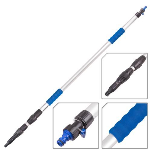 Ручка телескопическая для щетки для мойки автомобиля, SC2565, длина 128-250см, диаметр 22-25-30мм
