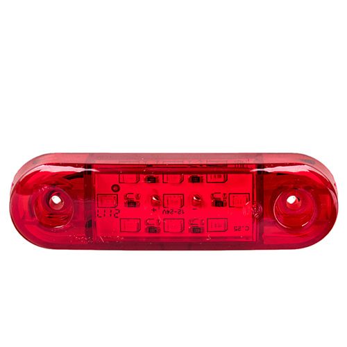 Повторитель габарита (палец широкий) 9 LED 12/24V красный