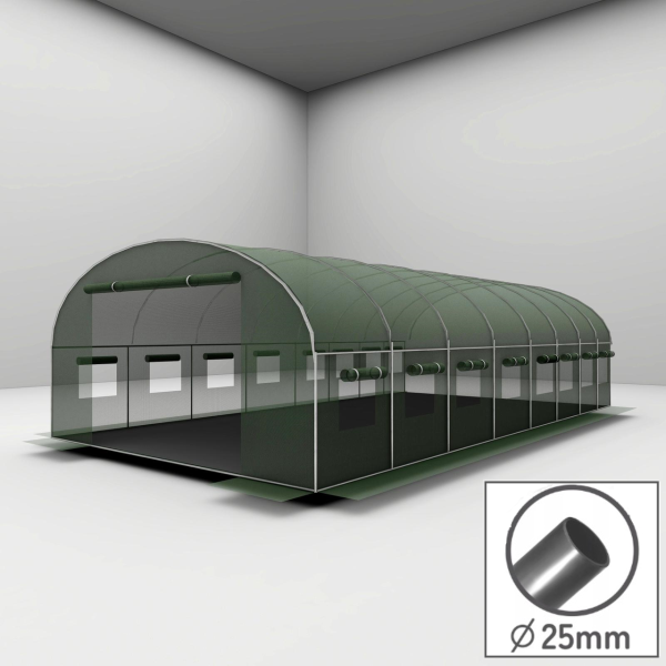 Теплиця - парник Zakupol GHT800400 8х4х2 м 32 м (труба 25 мм)