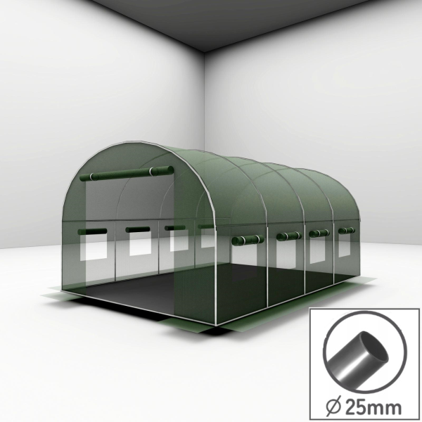 Теплиця - парник Zakupol GHT400300 4х3х2 м 12 м (труба 25 мм)