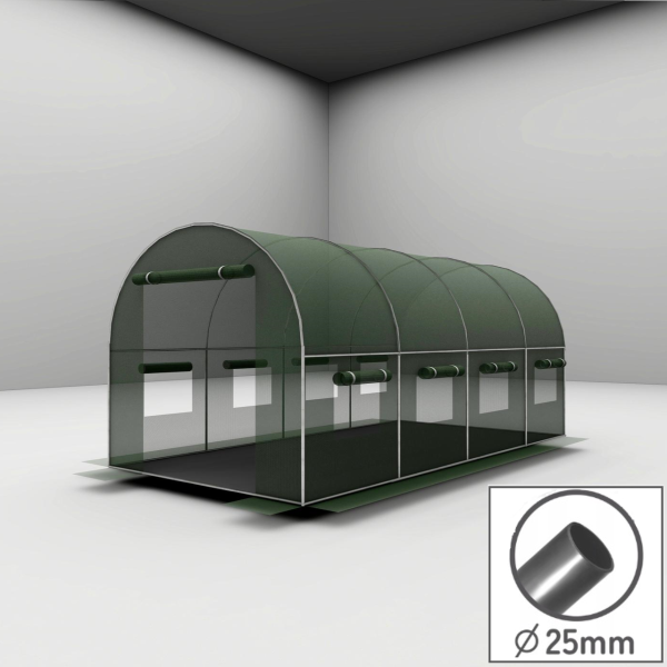 Теплиця - парник Zakupol GHT400250 4х2,5х2 м 10 м (труба 25 мм)