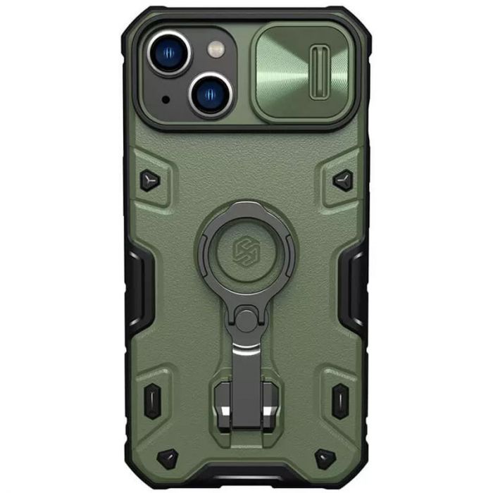 TPU+PC чехол Nillkin CamShield Armor Pro logo (шторка на камеру) для Apple iPhone 14 (6.1")