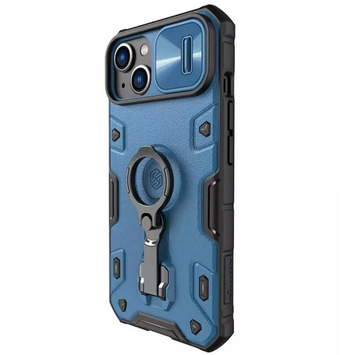 TPU+PC чохол Nillkin CamShield Armor Pro no logo (шторка на камеру) для Apple iPhone 14 / 13 (6.1")