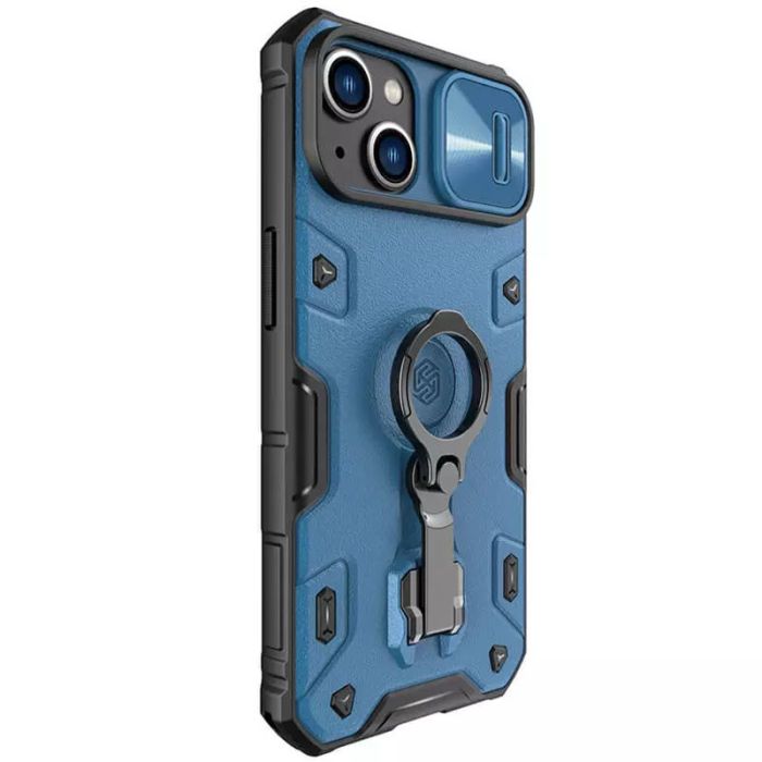 TPU+PC чохол Nillkin CamShield Armor Pro no logo (шторка на камеру) для Apple iPhone 14 / 13 (6.1")