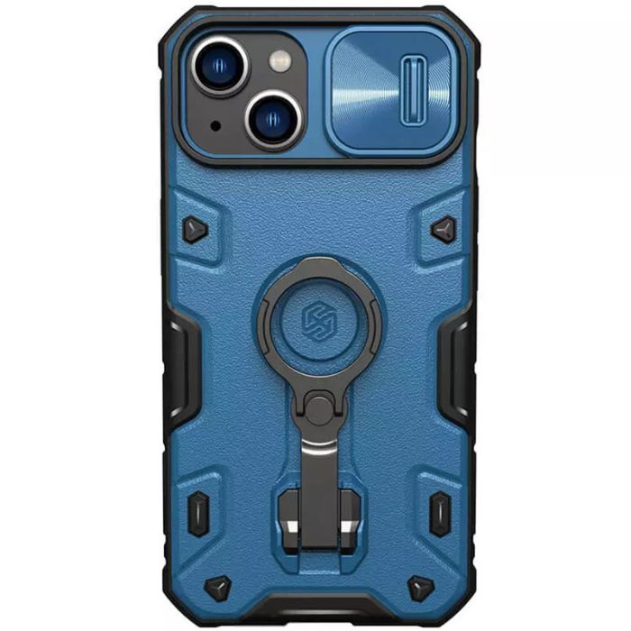 TPU+PC чохол Nillkin CamShield Armor Pro no logo (шторка на камеру) для Apple iPhone 14 / 13 (6.1")