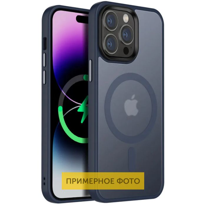 TPU+PC чохол Metal Buttons with MagSafe Colorful для Apple iPhone 16 Pro (6.3")