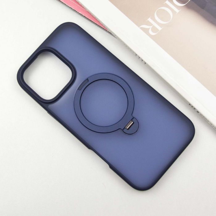 TPU+PC чохол Metal Buttons with MagSafe Colorful HQ Ring для Apple iPhone 16 Pro (6.3")