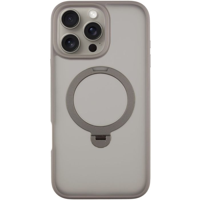 TPU+PC чохол Metal Buttons with MagSafe Colorful HQ Ring для Apple iPhone 16 Pro (6.3")