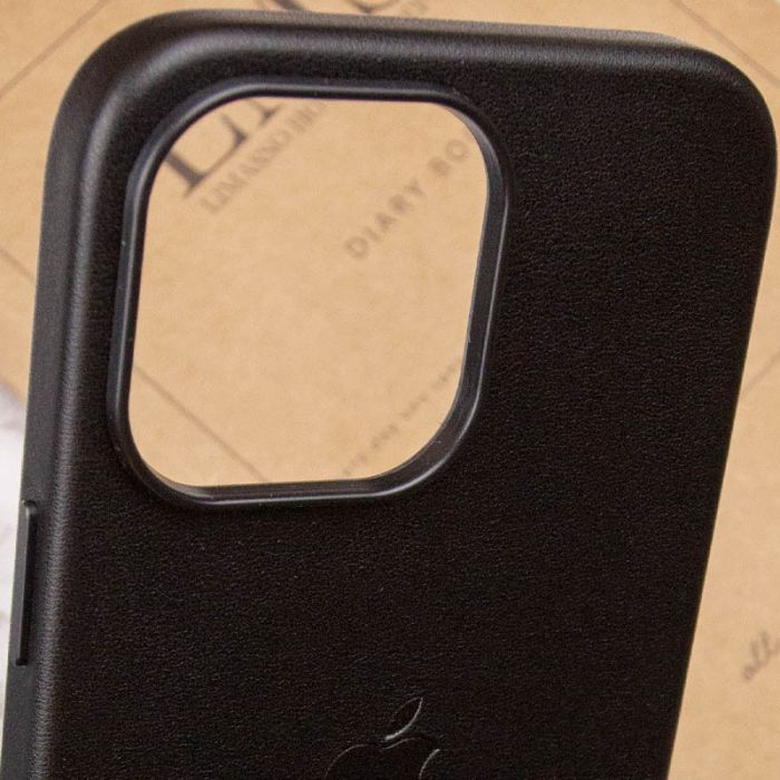 Кожаный чехол Leather Case (AAA) with MagSafe для Apple iPhone 14 Pro (6.1")