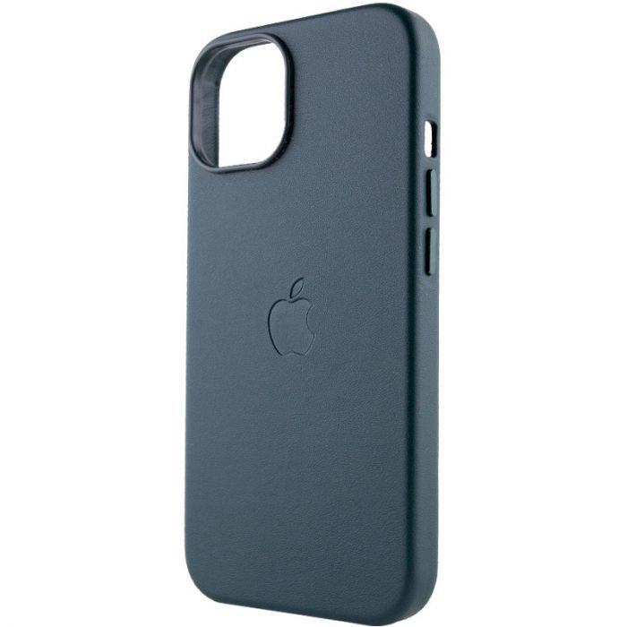Кожаный чехол Leather Case (AAA) with MagSafe для Apple iPhone 14 (6.1")