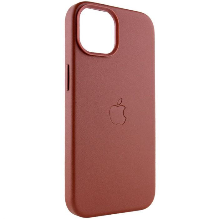 Шкіряний чохол Leather Case (AAA) with MagSafe для Apple iPhone 14 (6.1")