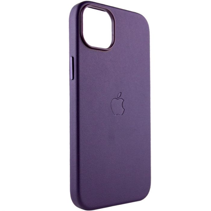 Шкіряний чохол Leather Case (AAA) with MagSafe для Apple iPhone 14 (6.1")