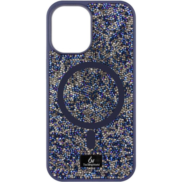 TPU чохол Bling World Rock Diamond with MagSafe для Apple iPhone 13 (6.1")