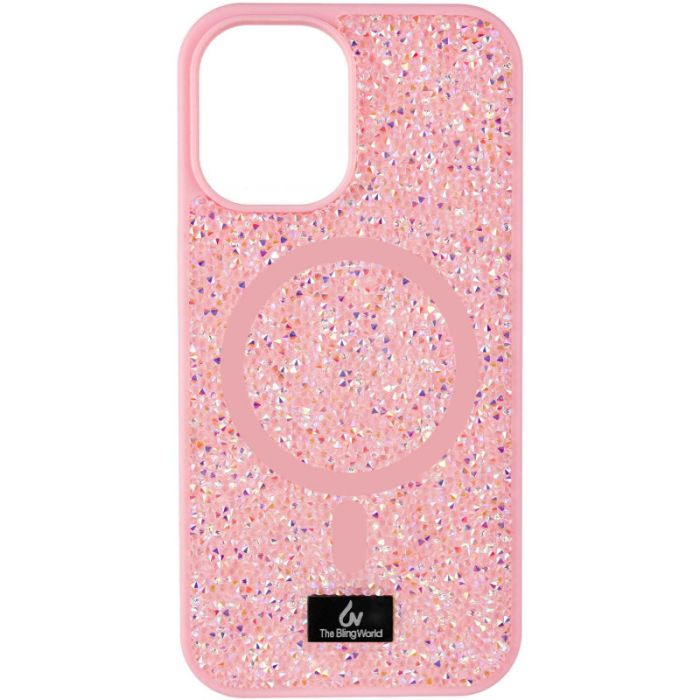 TPU чохол Bling World Rock Diamond with MagSafe для Apple iPhone 13 (6.1")